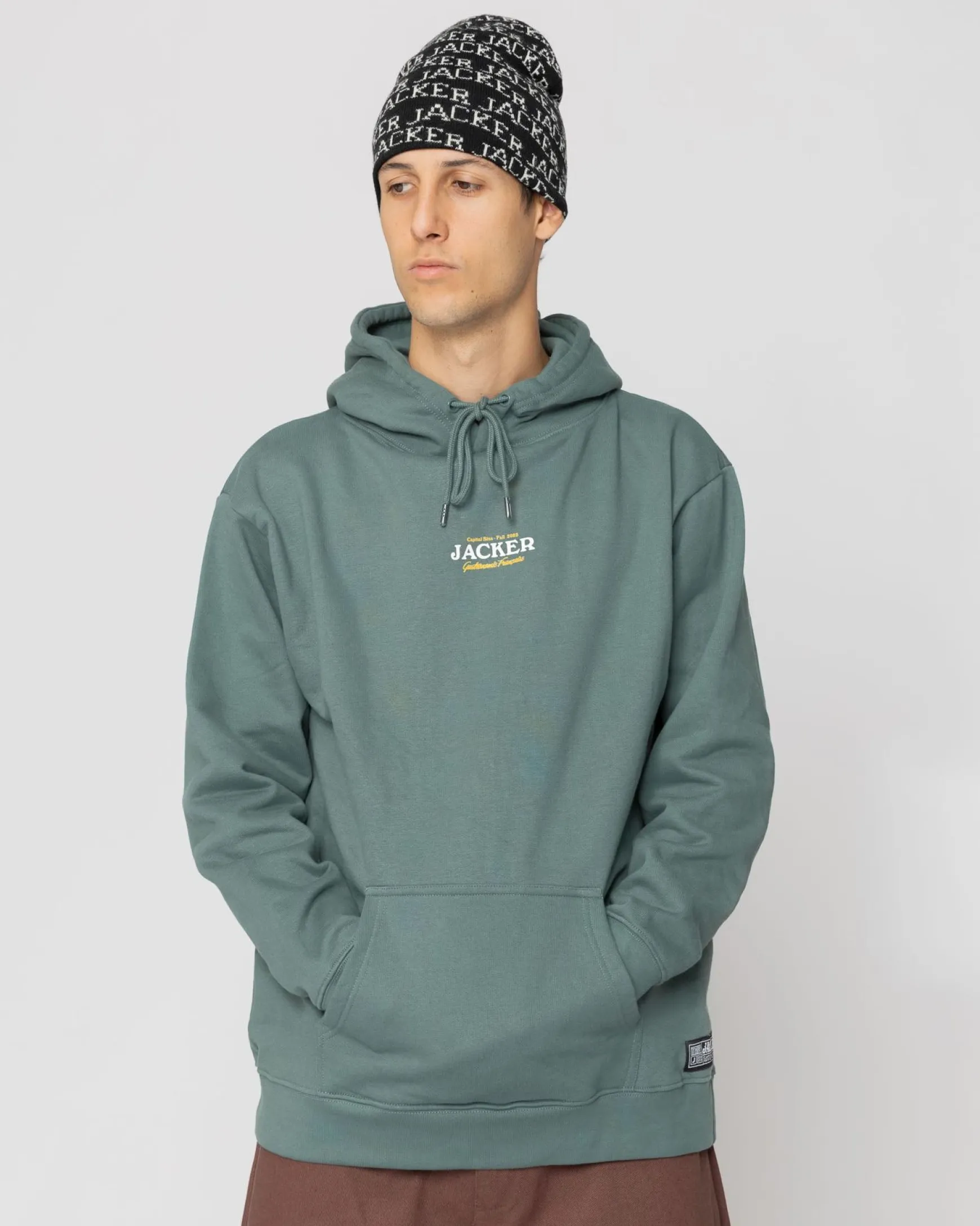 Jacker Junk Food-Hoodie-Teal
