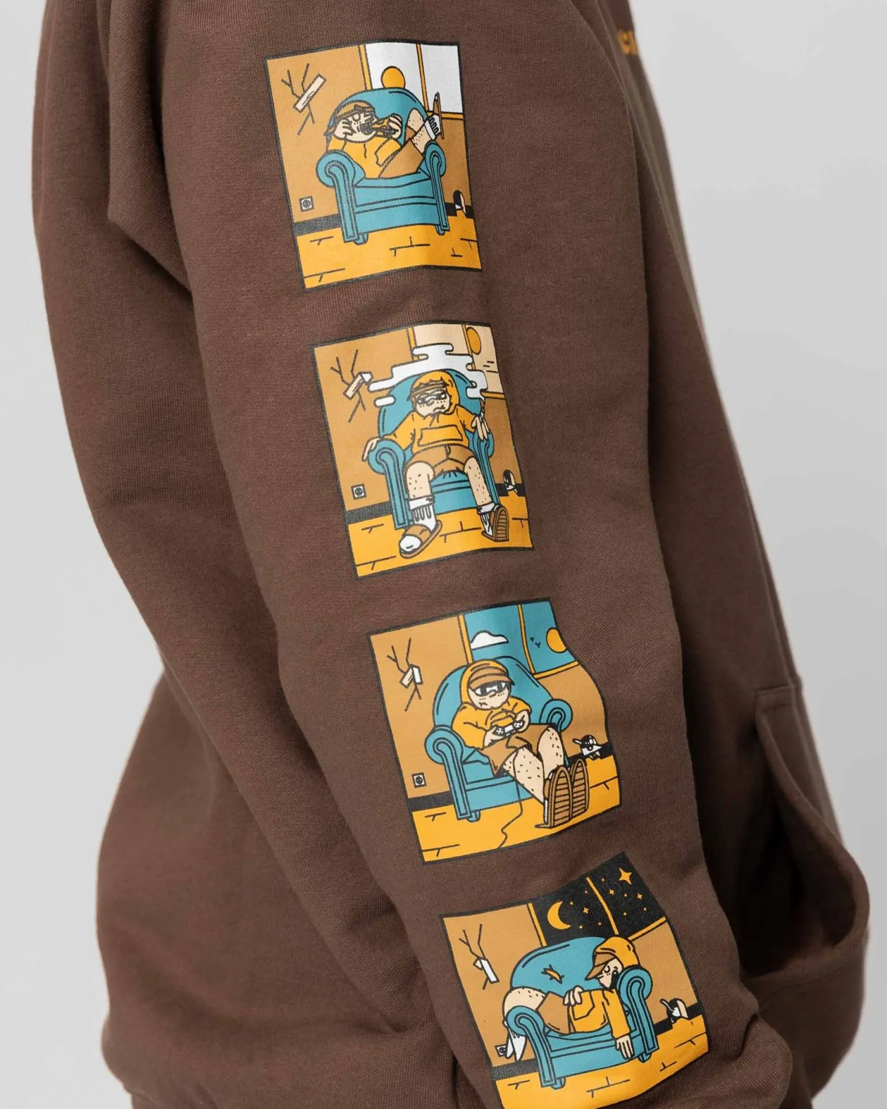 Jacker Lazy-Hoodie-Brown