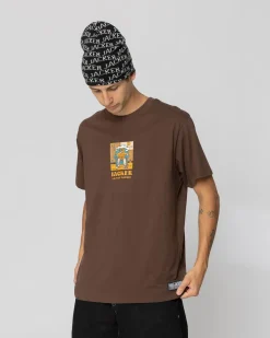 Jacker Lazy-T-Shirt-Brown