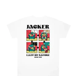 Jacker Lazy-T-Shirt-White