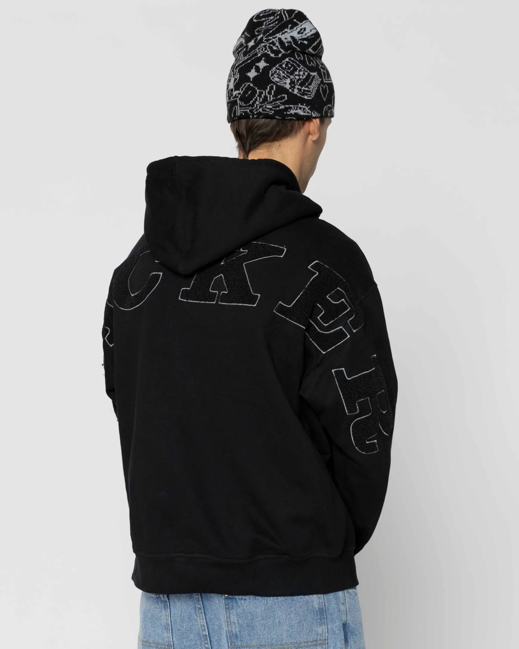 Jacker Notorious-Zipped Hoodie-Black
