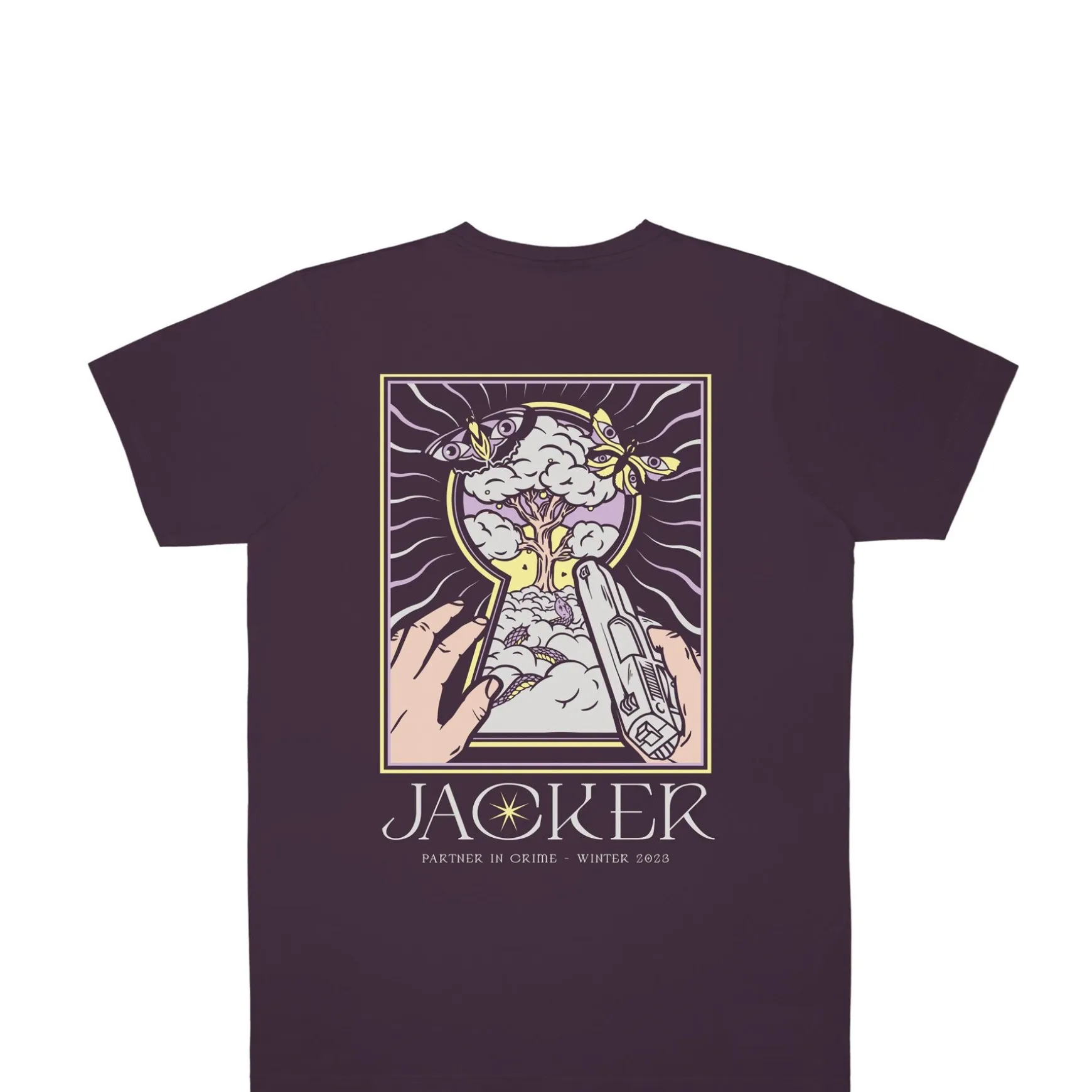 Jacker Paradise-T-Shirt-Purple