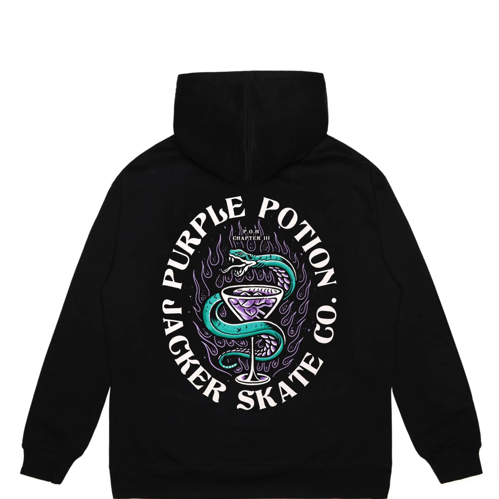 Jacker Purple Potion-Hoodie-Black