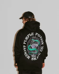 Jacker Purple Potion-Hoodie-Black