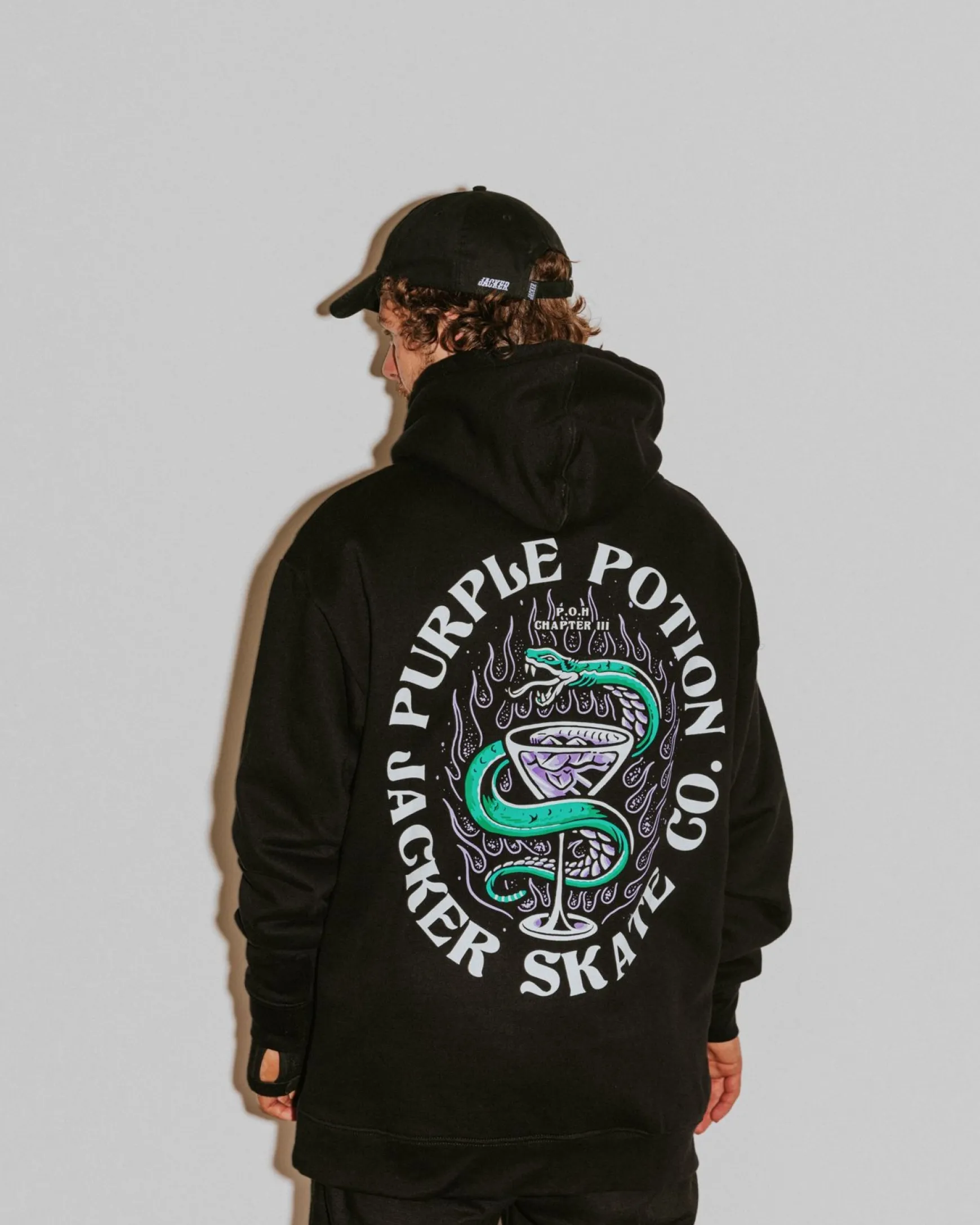 Jacker Purple Potion-Hoodie-Black