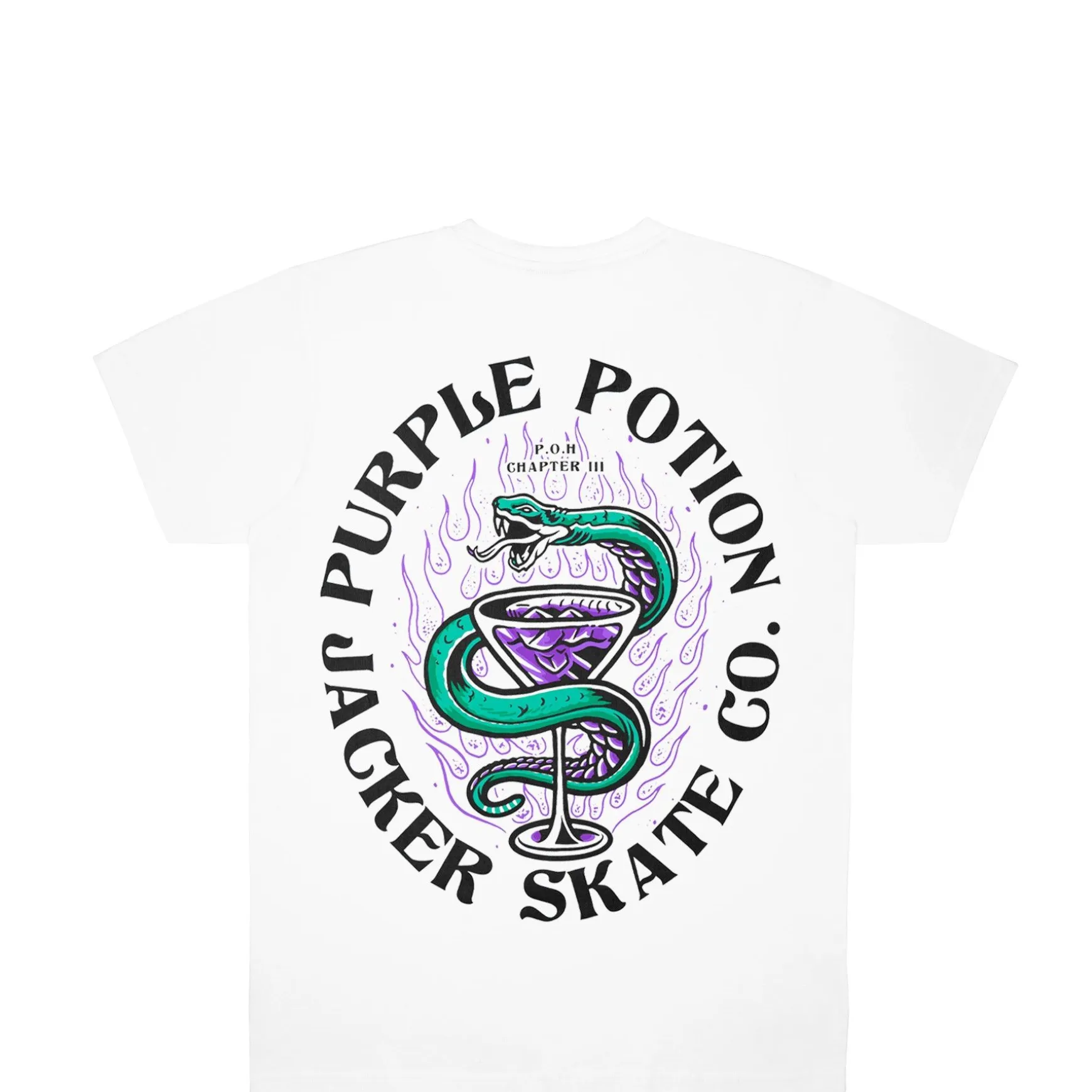 Jacker Purple Potion-T-Shirt-White