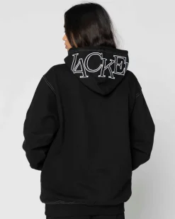 Jacker Select Contrast Hood-Hoodie-Black