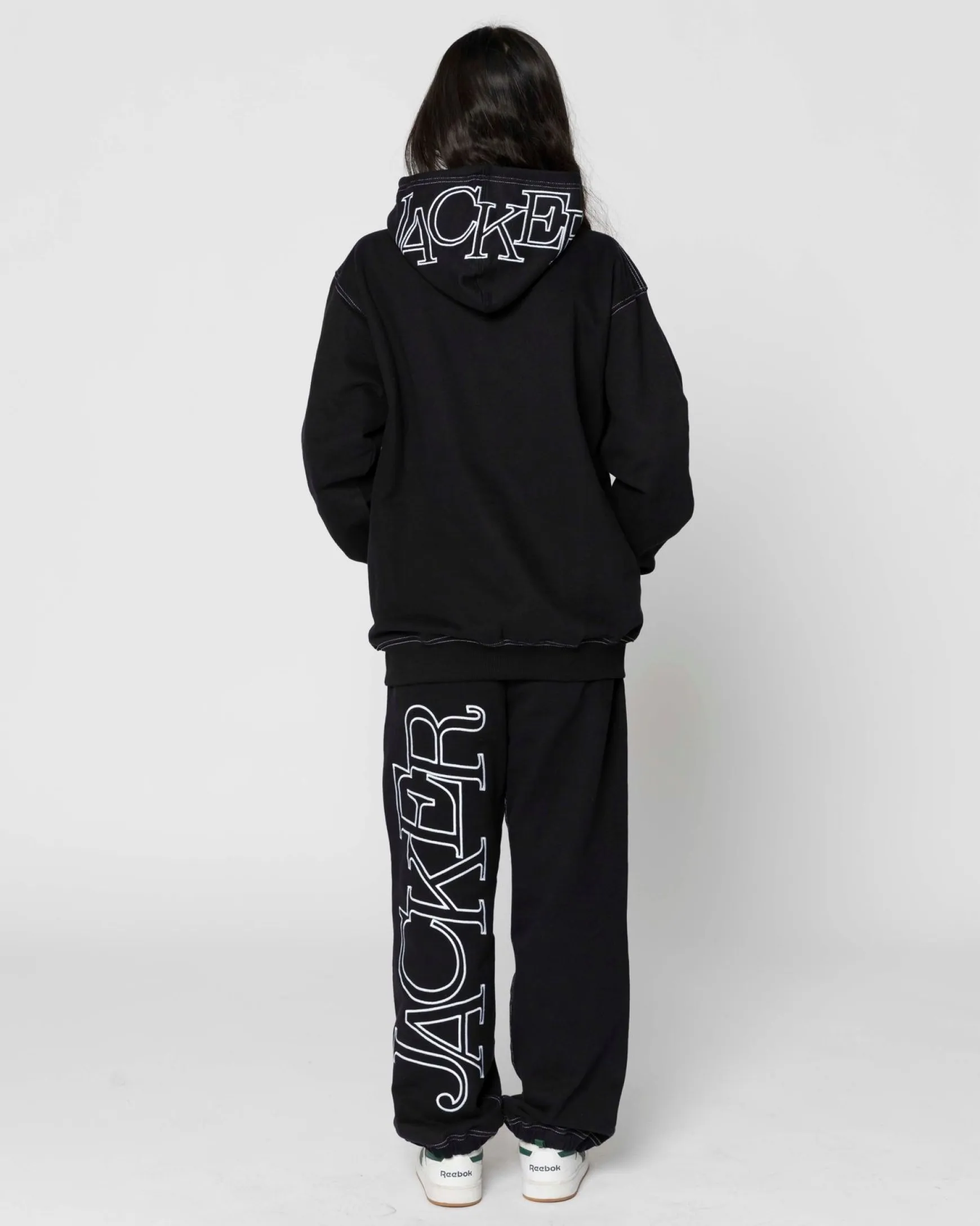 Jacker Select Contrast Hood-Hoodie-Black