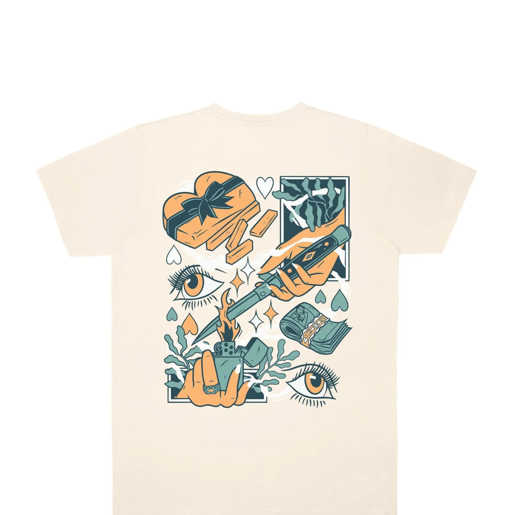 Jacker Soulmate-T-Shirt-Beige