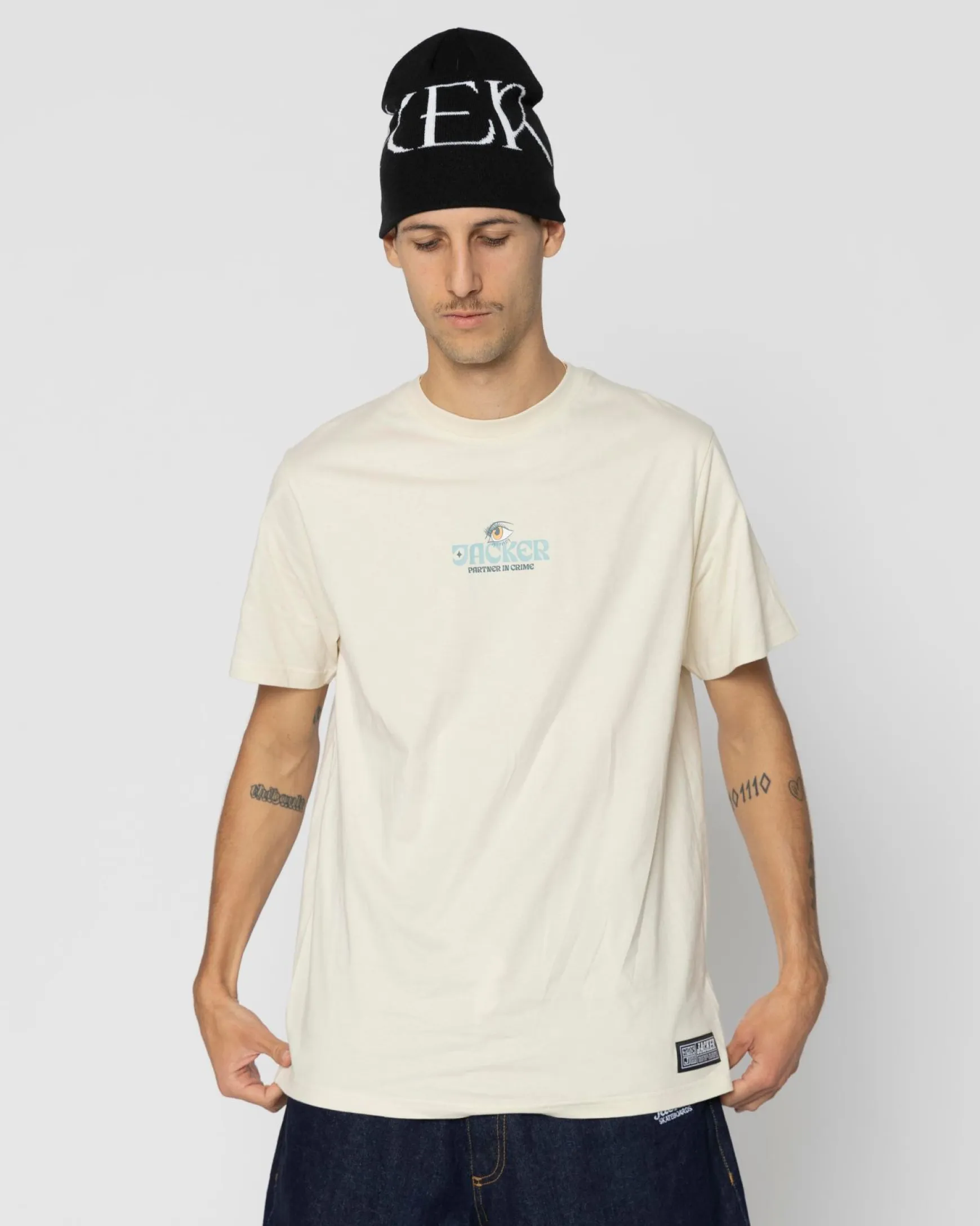 Jacker Soulmate-T-Shirt-Beige