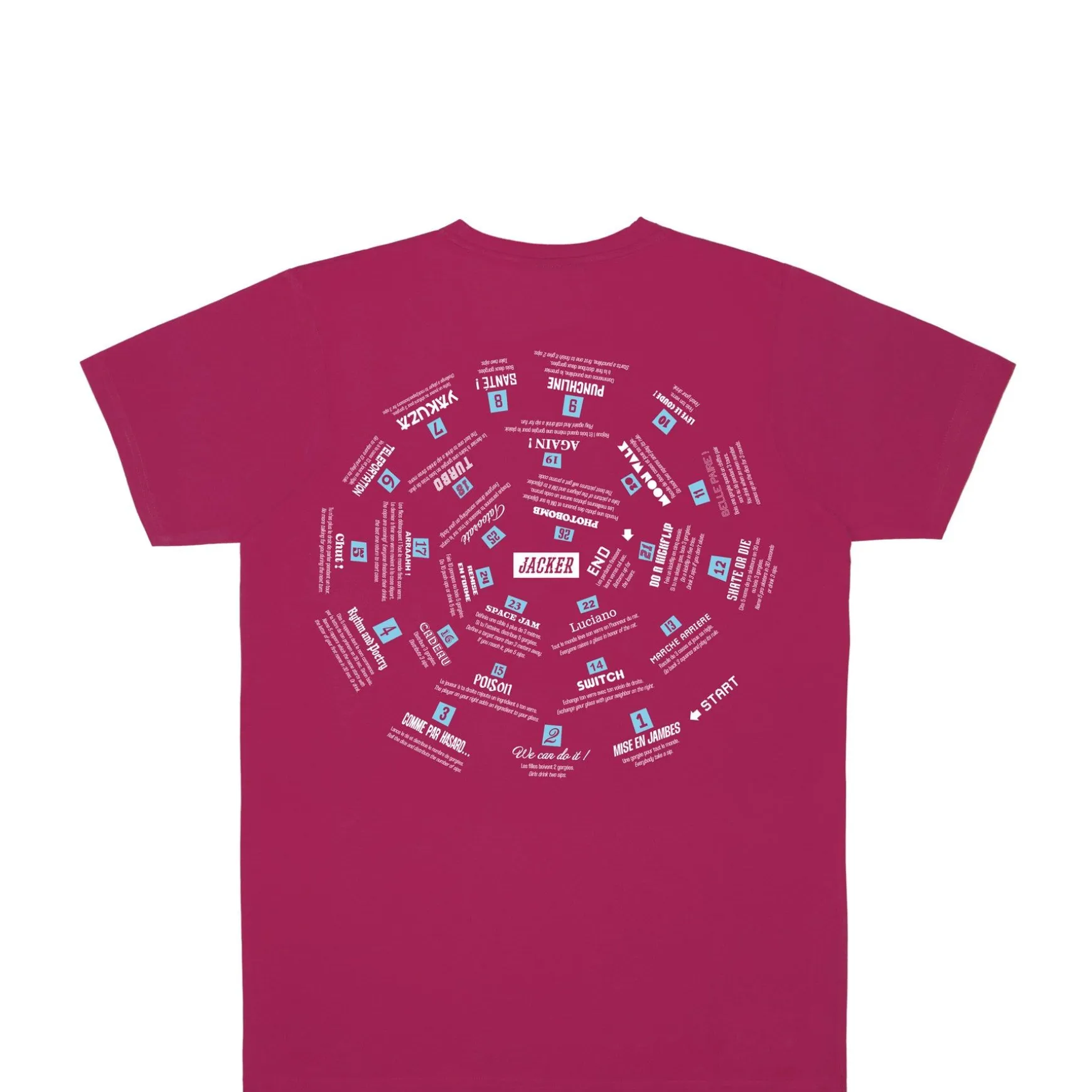 Jacker Spiral Game-T-Shirt-Fushia