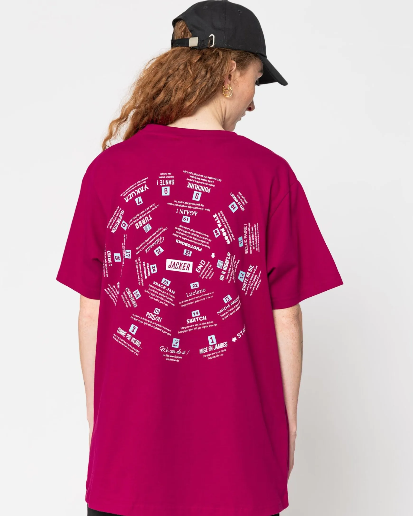 Jacker Spiral Game-T-Shirt-Fushia
