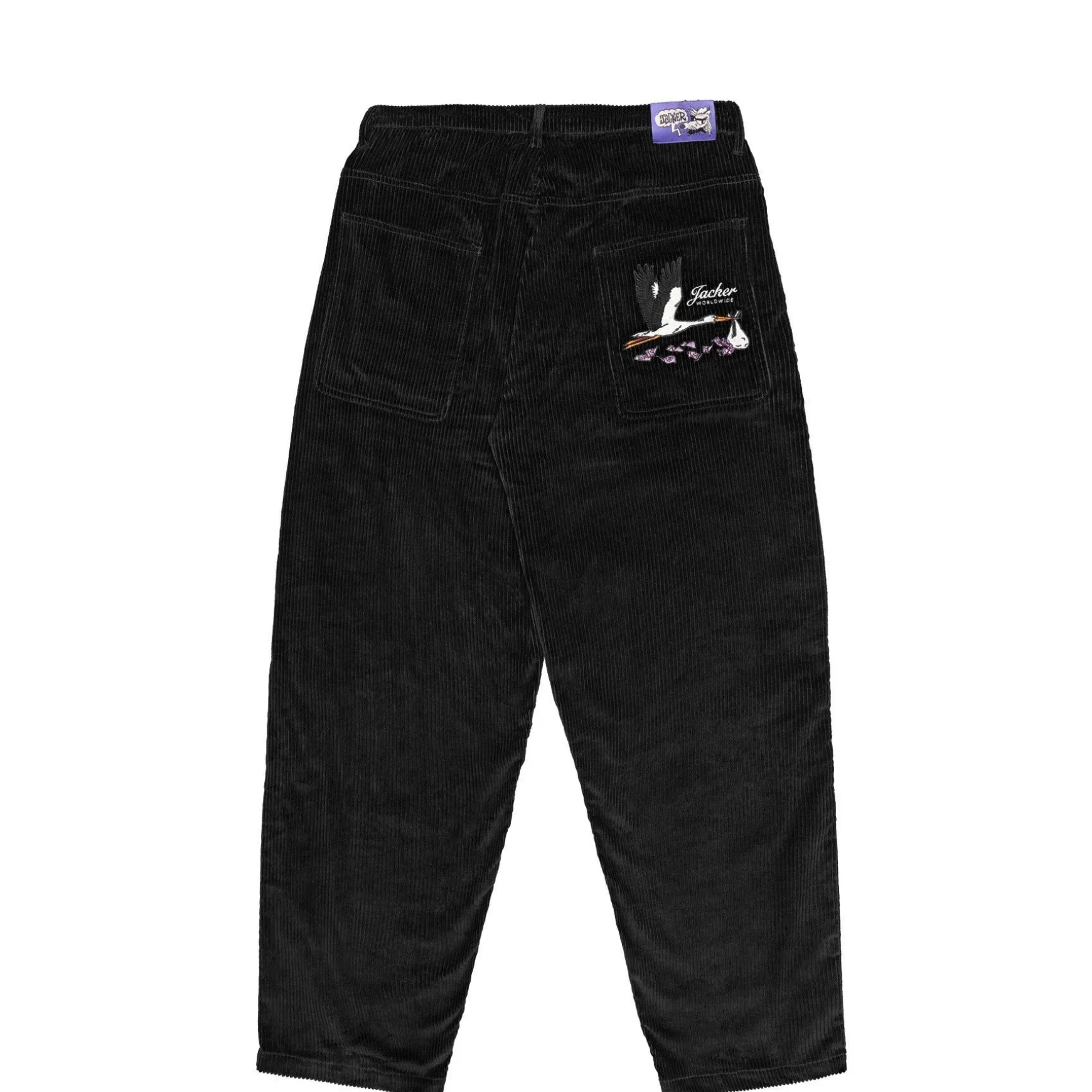 Jacker Stork Corduroy-Baggy Pant-Black
