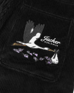 Jacker Stork Corduroy-Baggy Pant-Black
