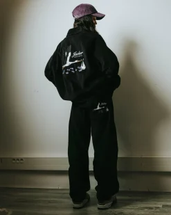 Jacker Stork Corduroy-Baggy Pant-Black