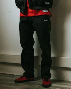 Jacker Team Logo-Chino Pant-Black