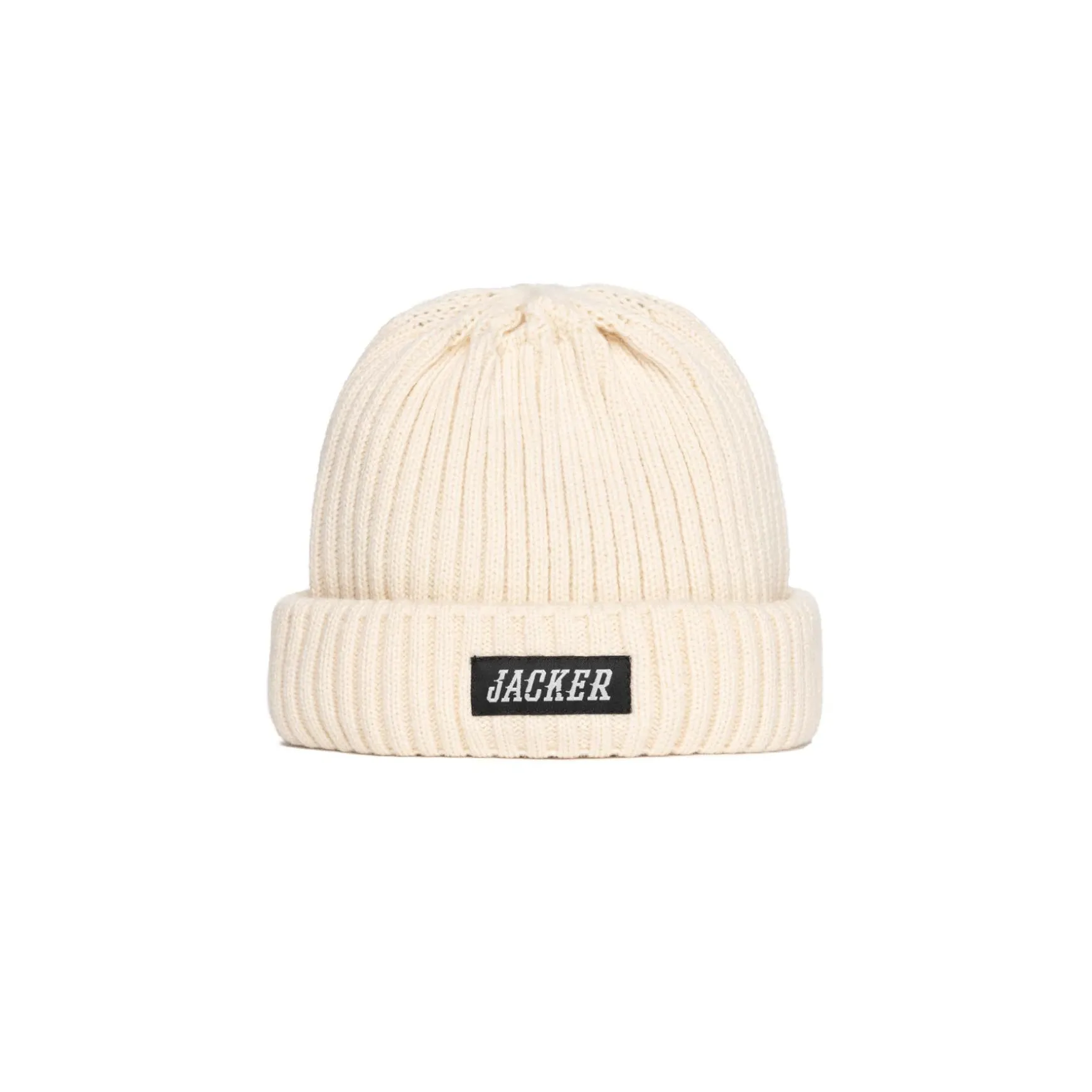 Jacker Team Logo-Short Beanie-Beige