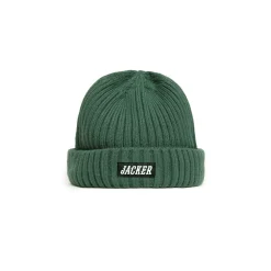Jacker Team Logo-Short Beanie-Green