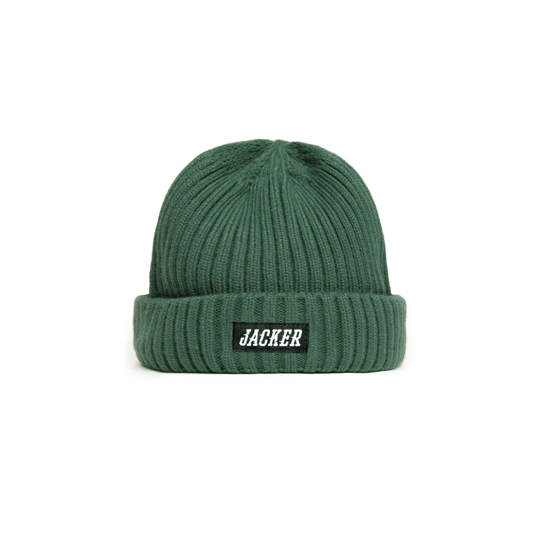 Jacker Team Logo-Short Beanie-Green