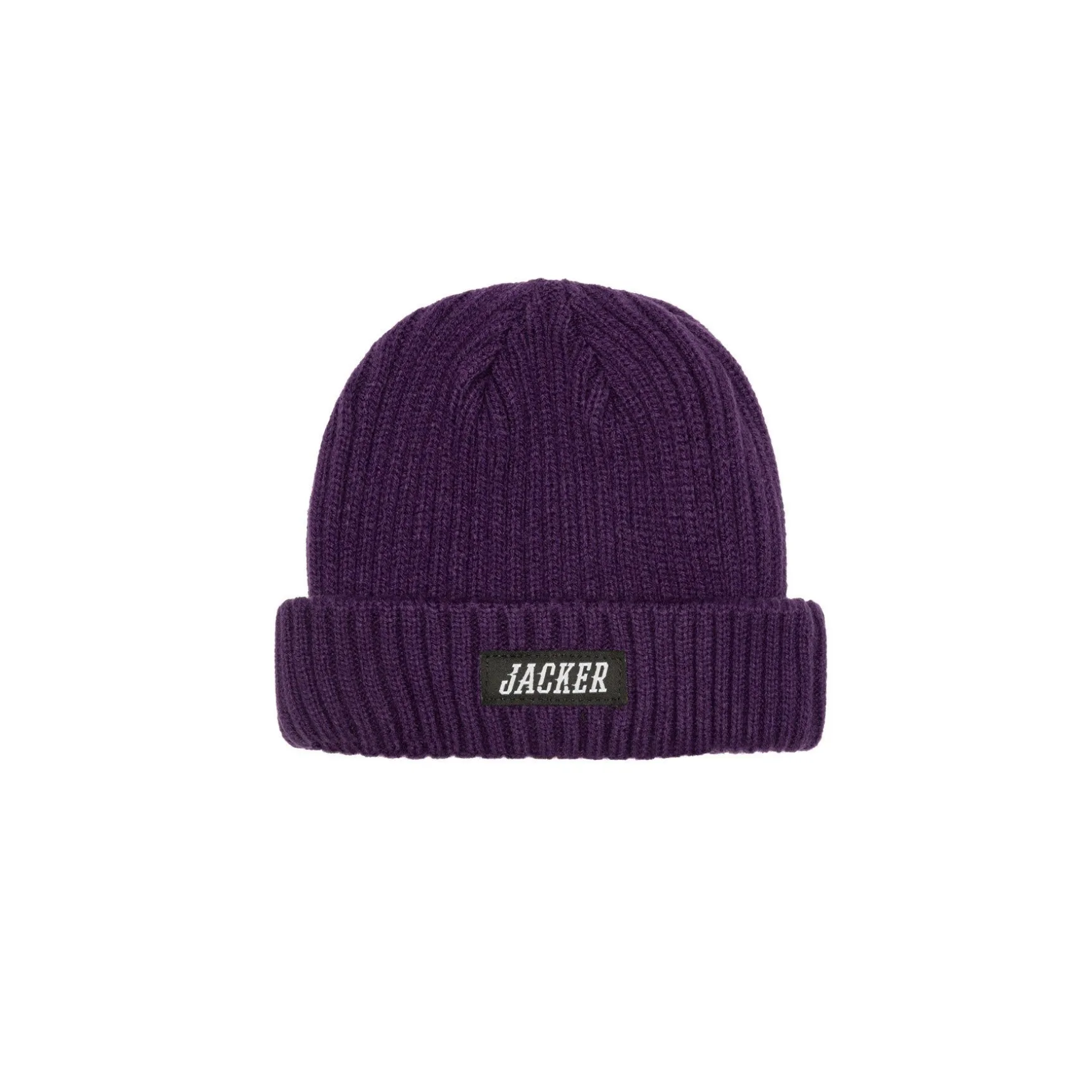 Jacker Team Logo-Short Beanie-Purple