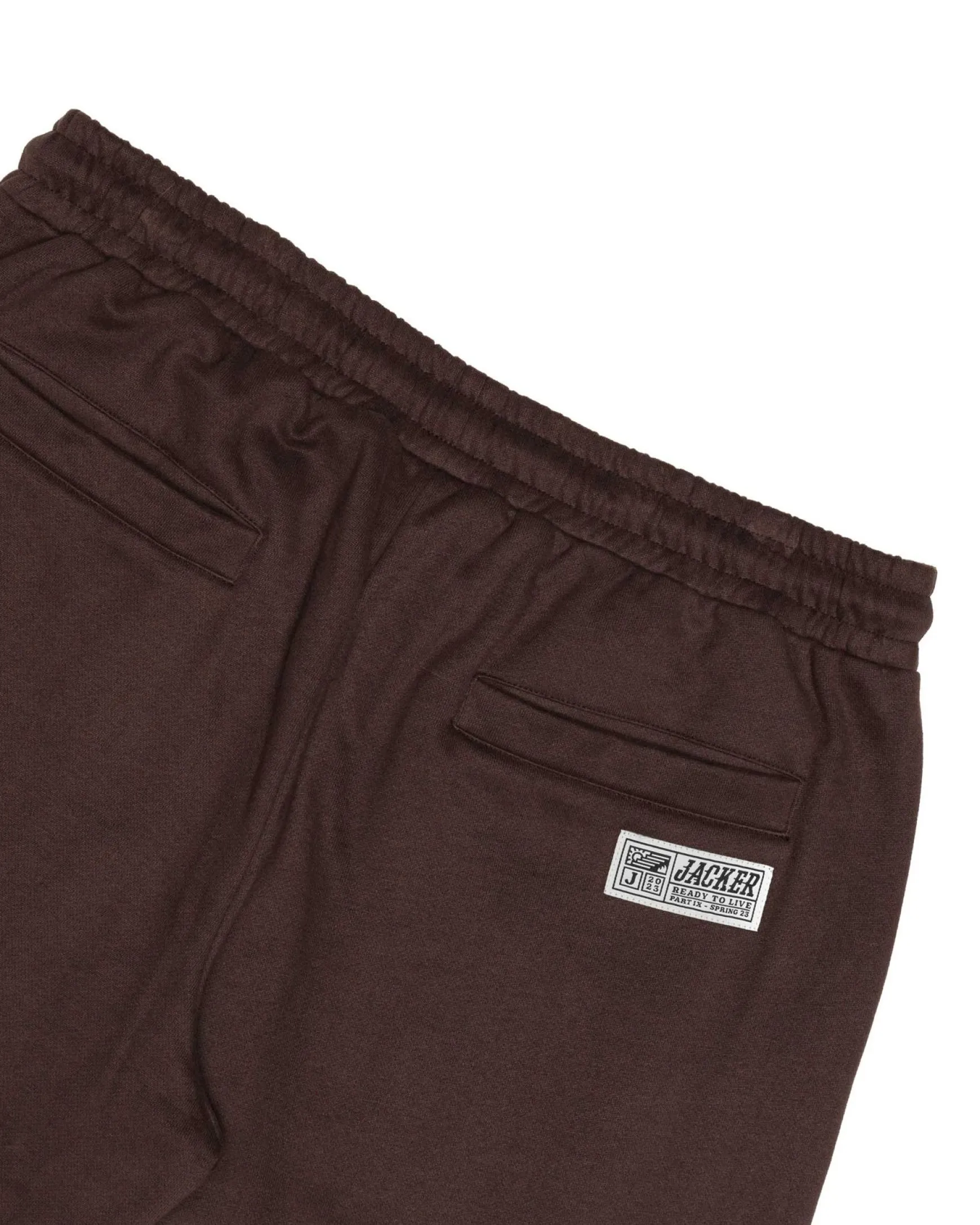 Jacker Team Logo-Sweatpant-Brown