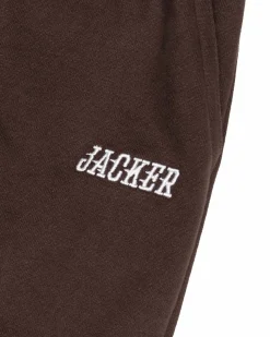 Jacker Team Logo-Sweatpant-Brown