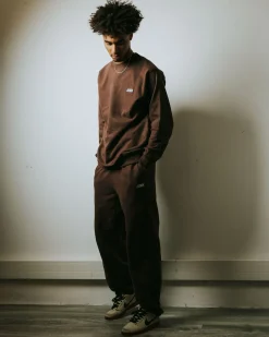 Jacker Team Logo-Sweatpant-Brown